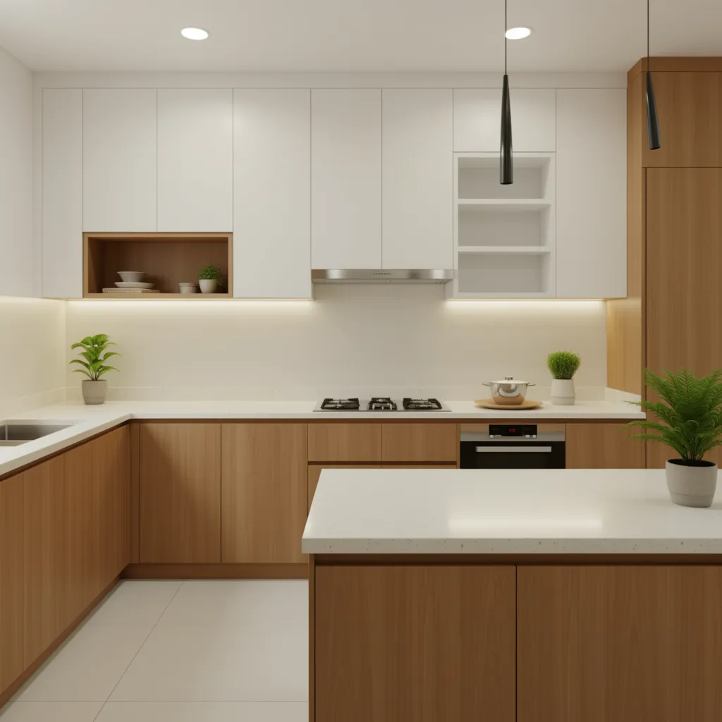 Custom kitchen cabinetry renovation in Malaysian home