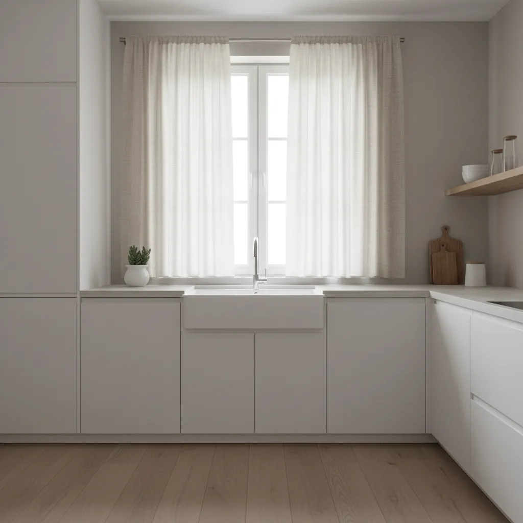 Kitchen Curtain Ideas Above Sink for Small Spaces