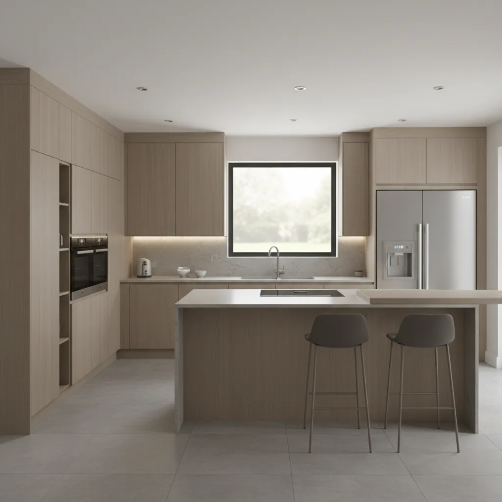 3D kitchen plan used before renovation to test cabinet placement