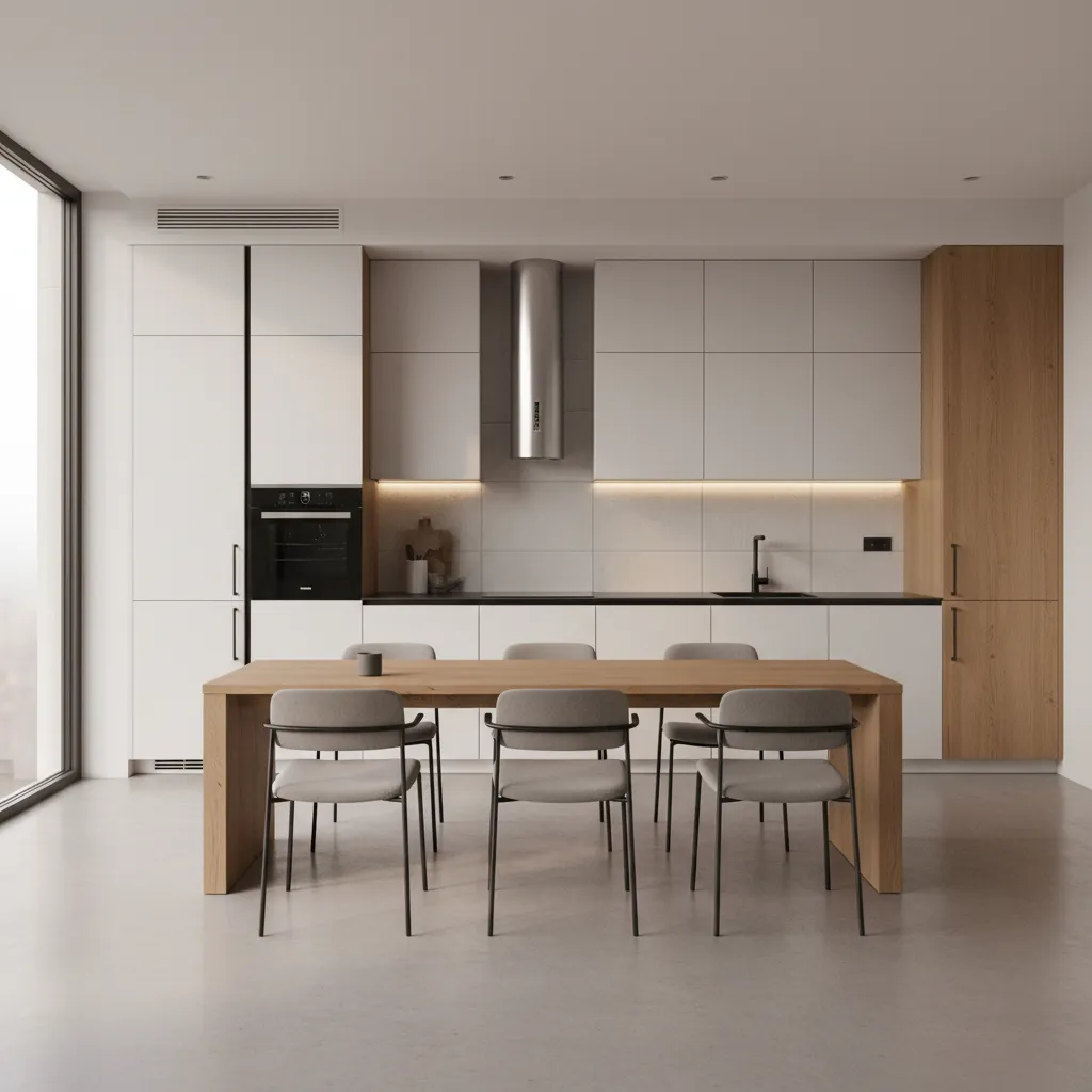 Common Problems When Placing a Dining Table in the Middle of the Kitchen And How to Fix Them