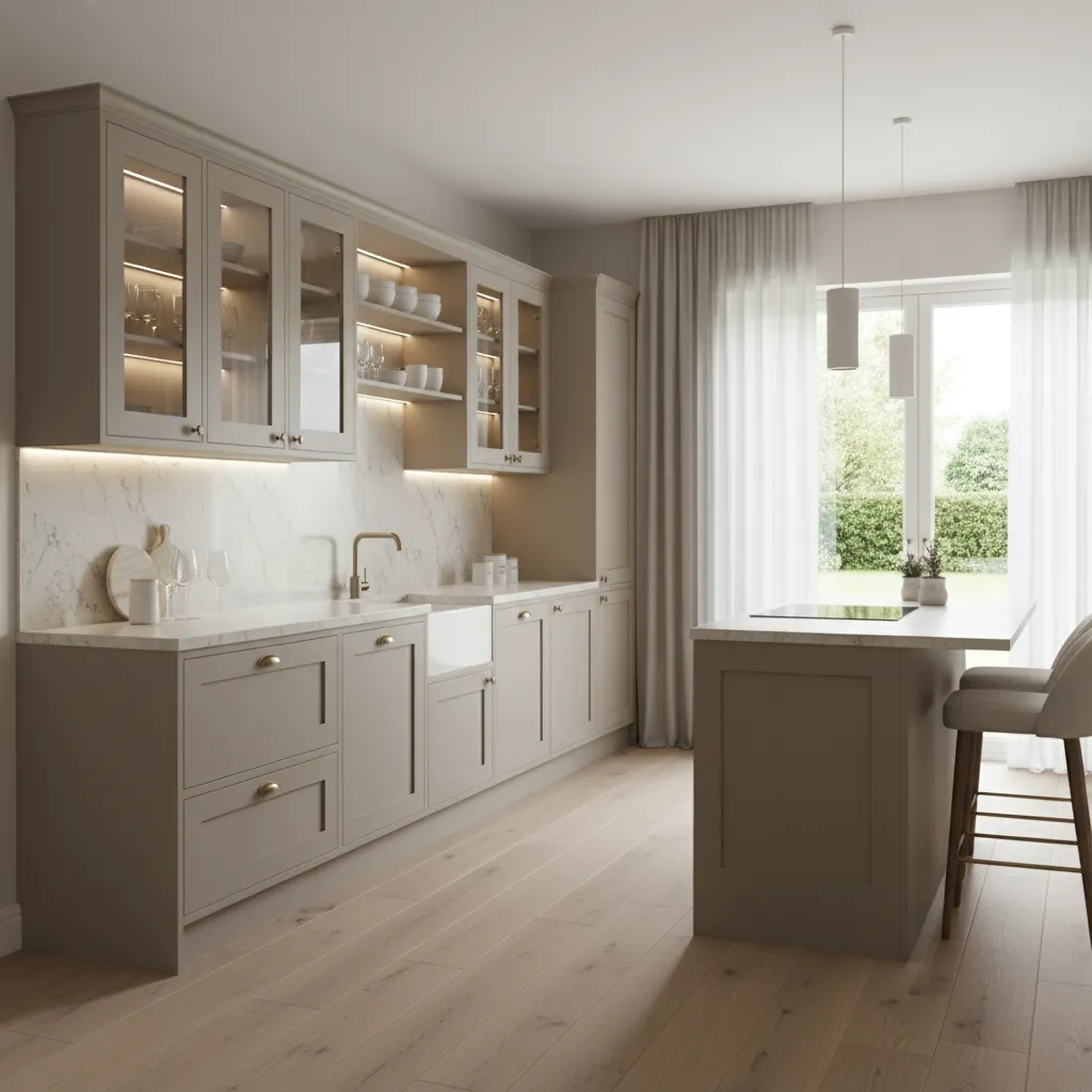 Kitchen Wall Cabinets with Glass Doors UK: Design Guide