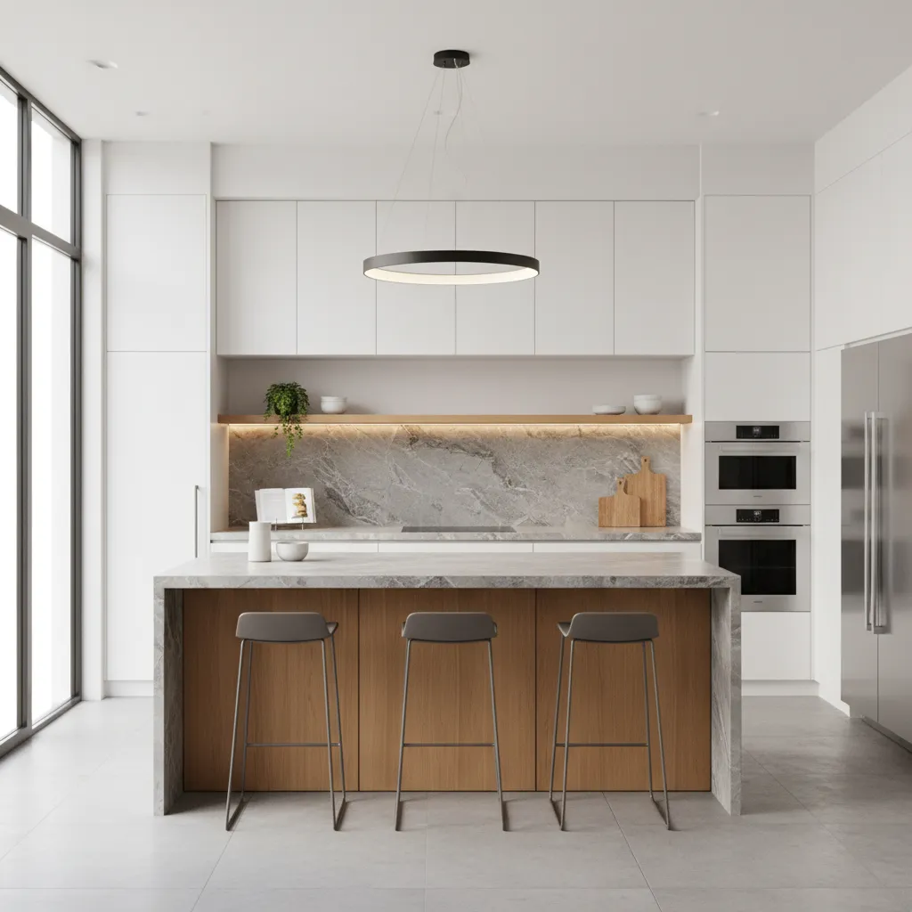 Cocina moderna representando la kitchen de una casa