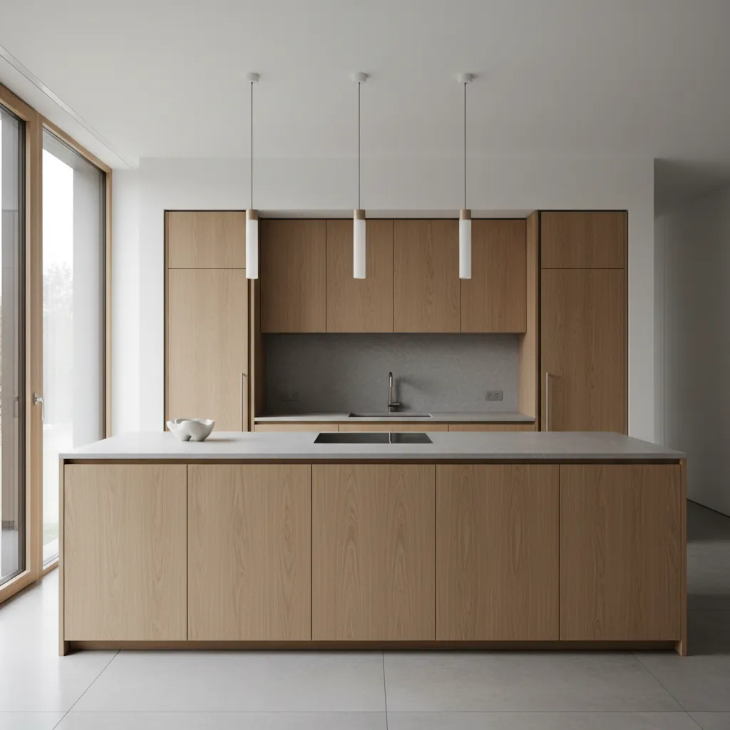 Cocina moderna minimalista ideal como fondo de escritorio