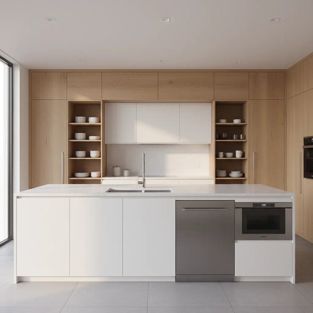 How to Optimize Storage in a Kitchen Island with Sink Dishwasher and Microwave