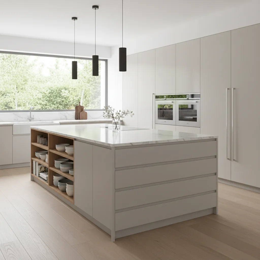 Pull Out Drawers vs Open Shelving Under Kitchen Islands Which Storage Works Best