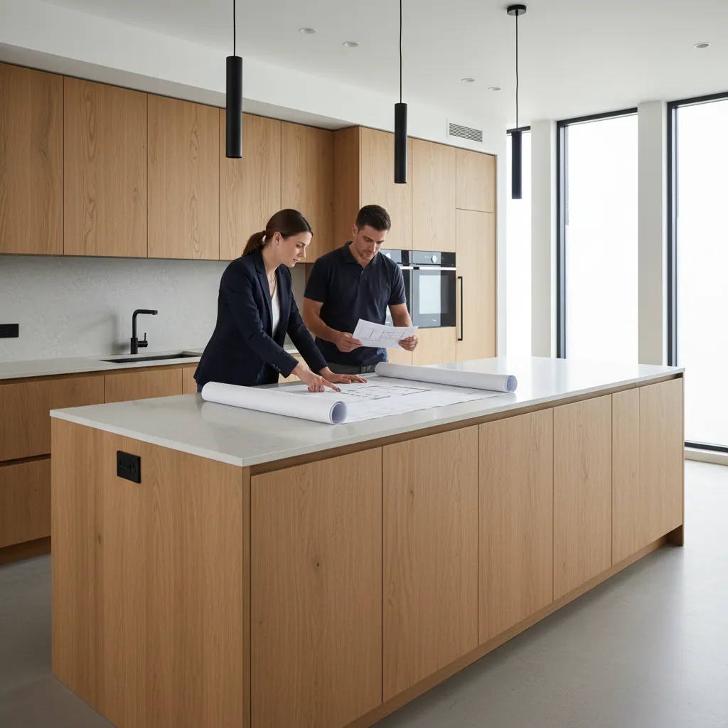 How Electricians and Kitchen Designers Plan Island Outlet Installations