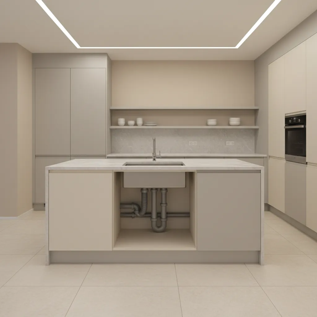 Risk and Code Compliance in Kitchen Island Plumbing Installations