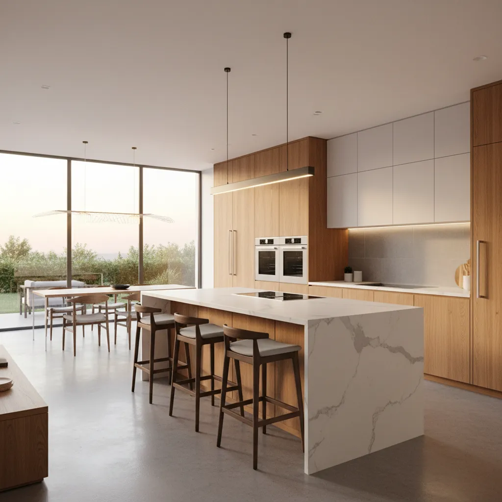 Five kitchen island designs with seating for four
