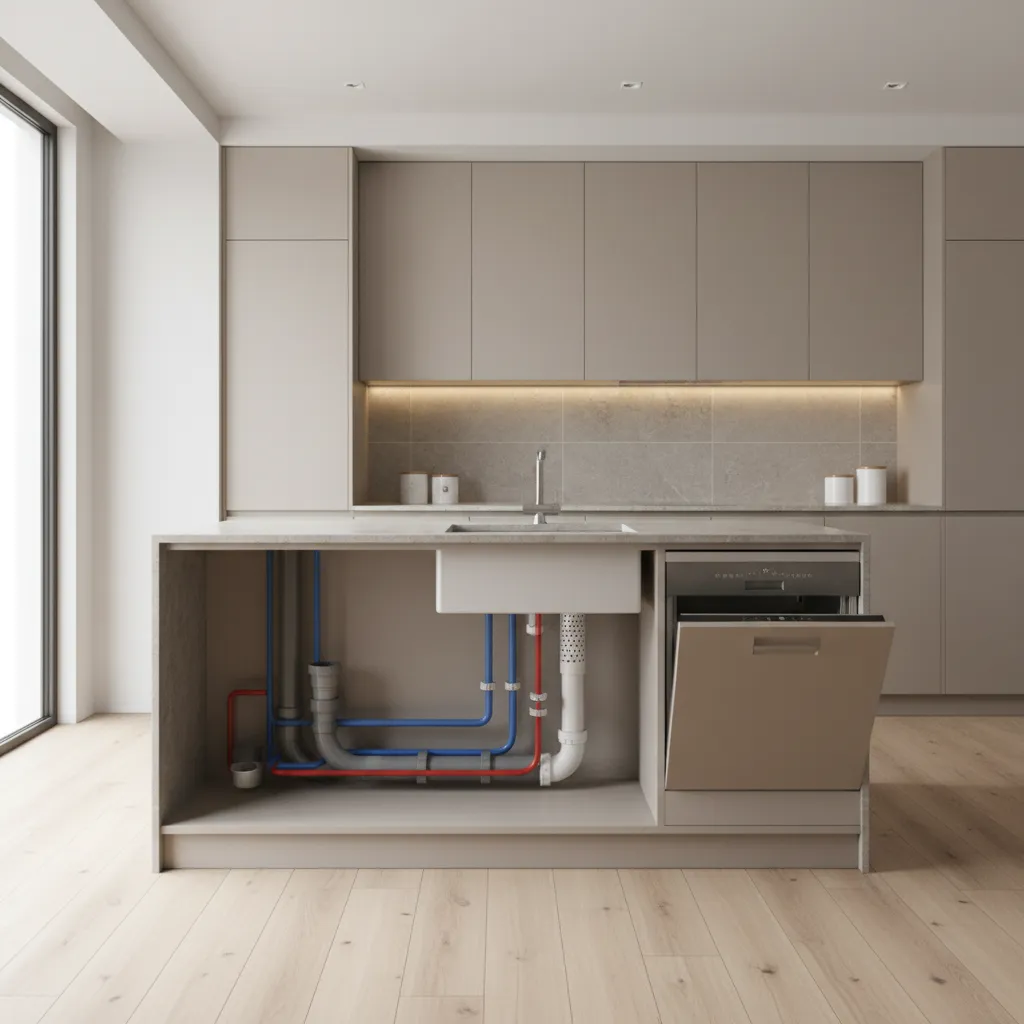 Common Plumbing and Drainage Problems in Kitchen Islands With Sinks and Dishwashers