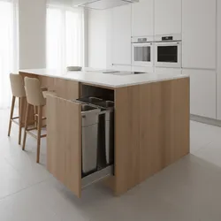Prevent Odor and Moisture Damage in Kitchen Island Trash Cabinets