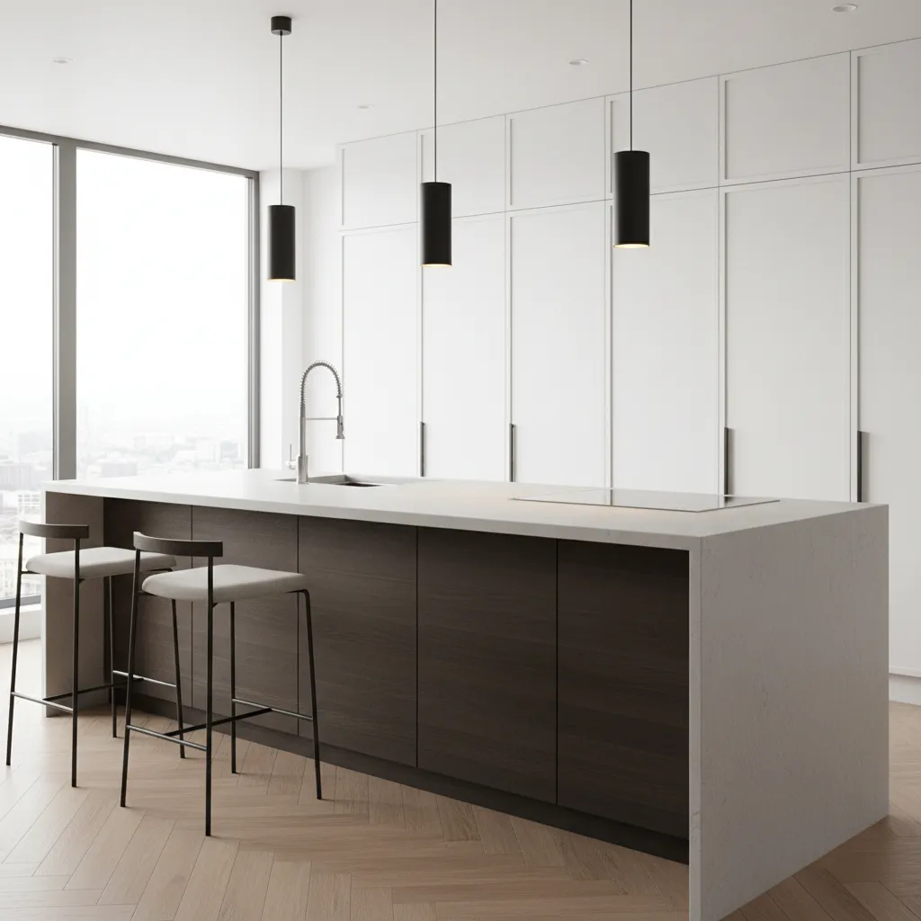 pendant lights hanging correct height above kitchen island