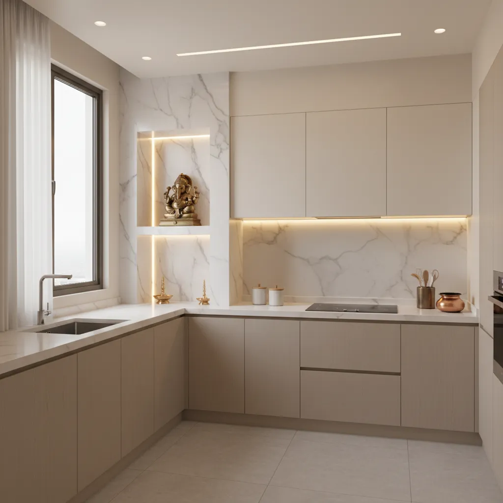5 Kitchen Pooja Mandir Ideas for Small Spaces