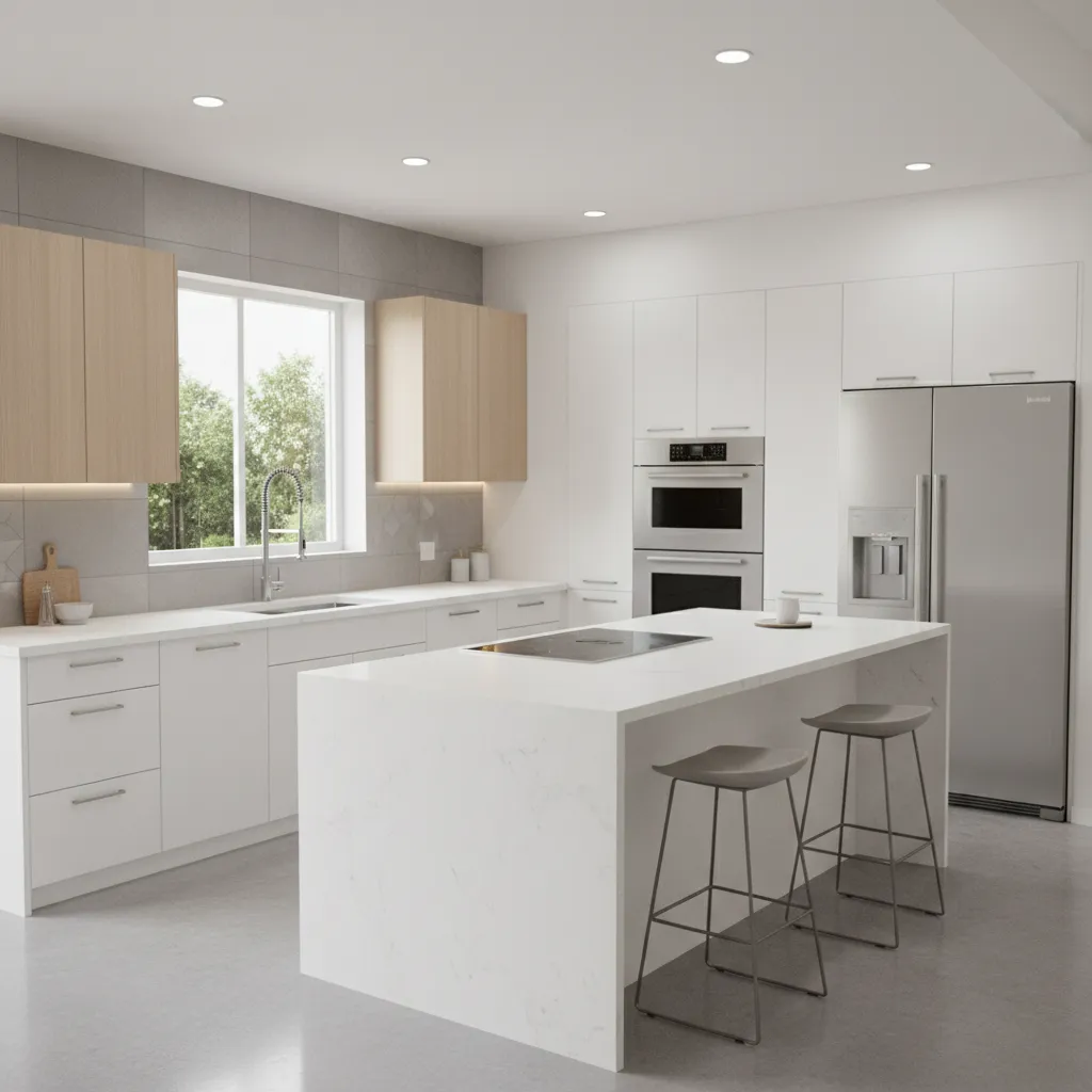 kitchen remodel design created in free home remodeling software