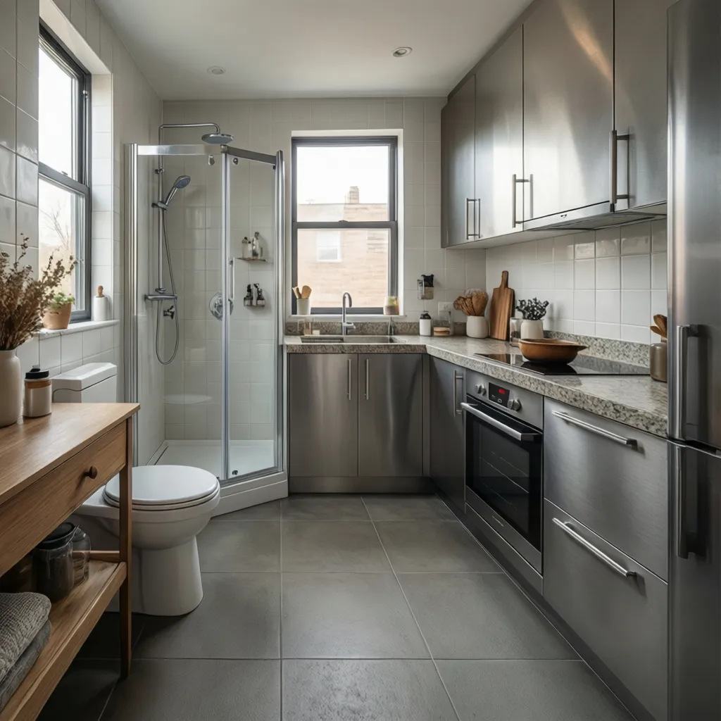 Materials That Work Best for Kitchen Shower Combo Designs