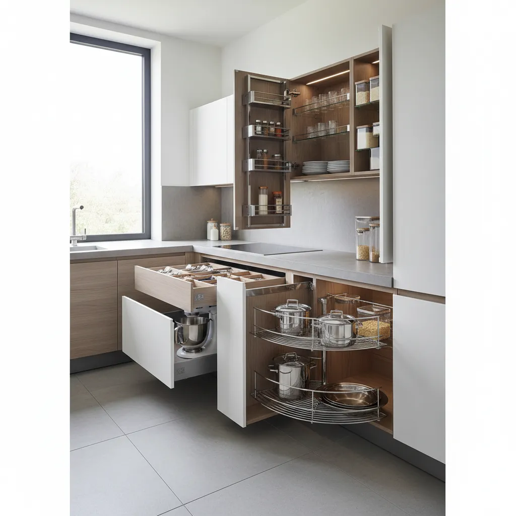 Optimize Kitchen Cabinets with 6 Smart Accessories