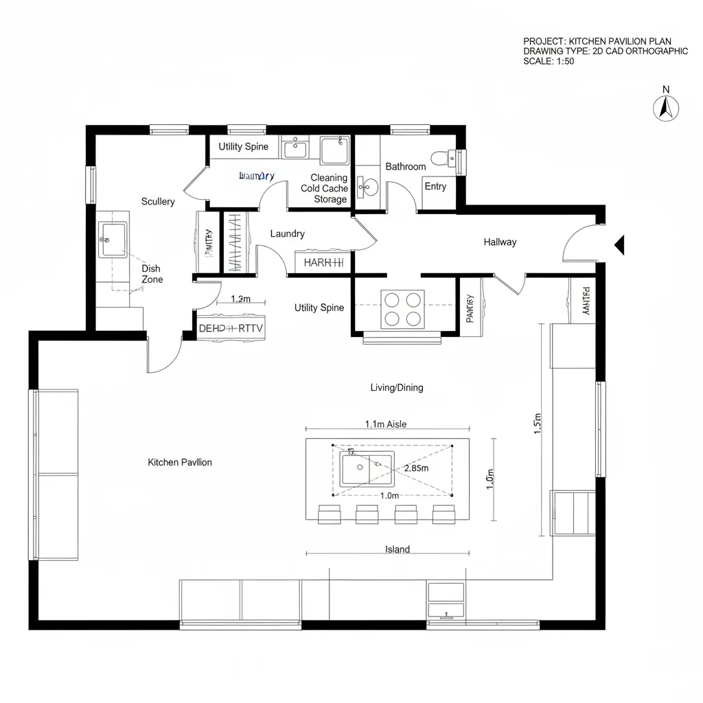 Utility Floop Plan Rustomjee Crown 4 BHK A Wing Floor Plan: Does Layout Fix Clutter?