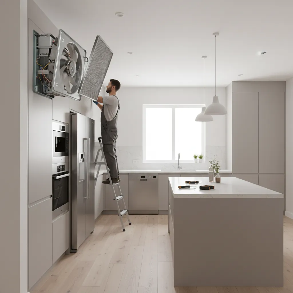 How to Fix Exhaust Fan in Kitchen Wall