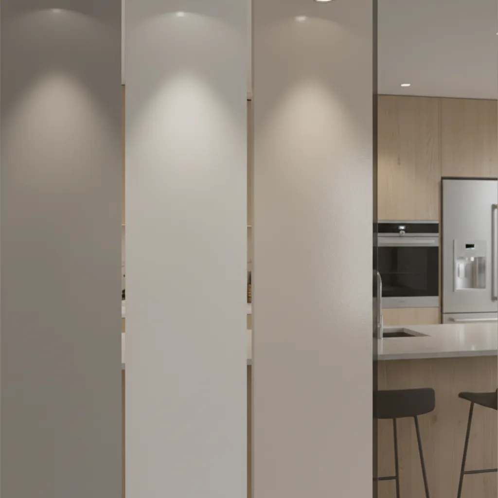 comparison of matte satin and semi gloss paint finishes on kitchen walls