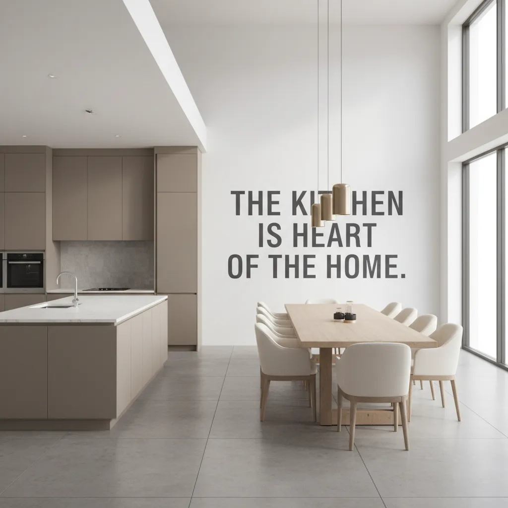 The Kitchen Is the Heart of the Home Wall Sticker Guide