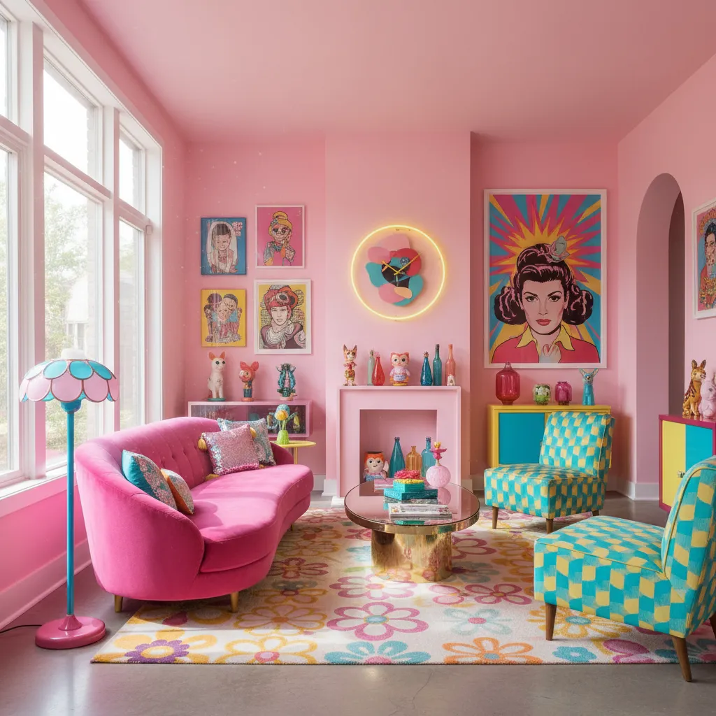 Estilo kitsch en diseño de interiores: características