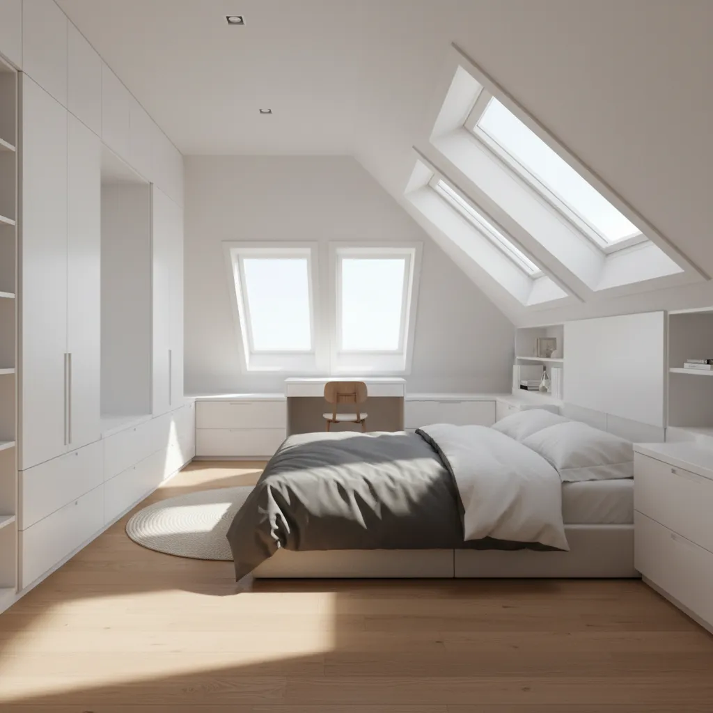 Designing Storage Under Angled Walls