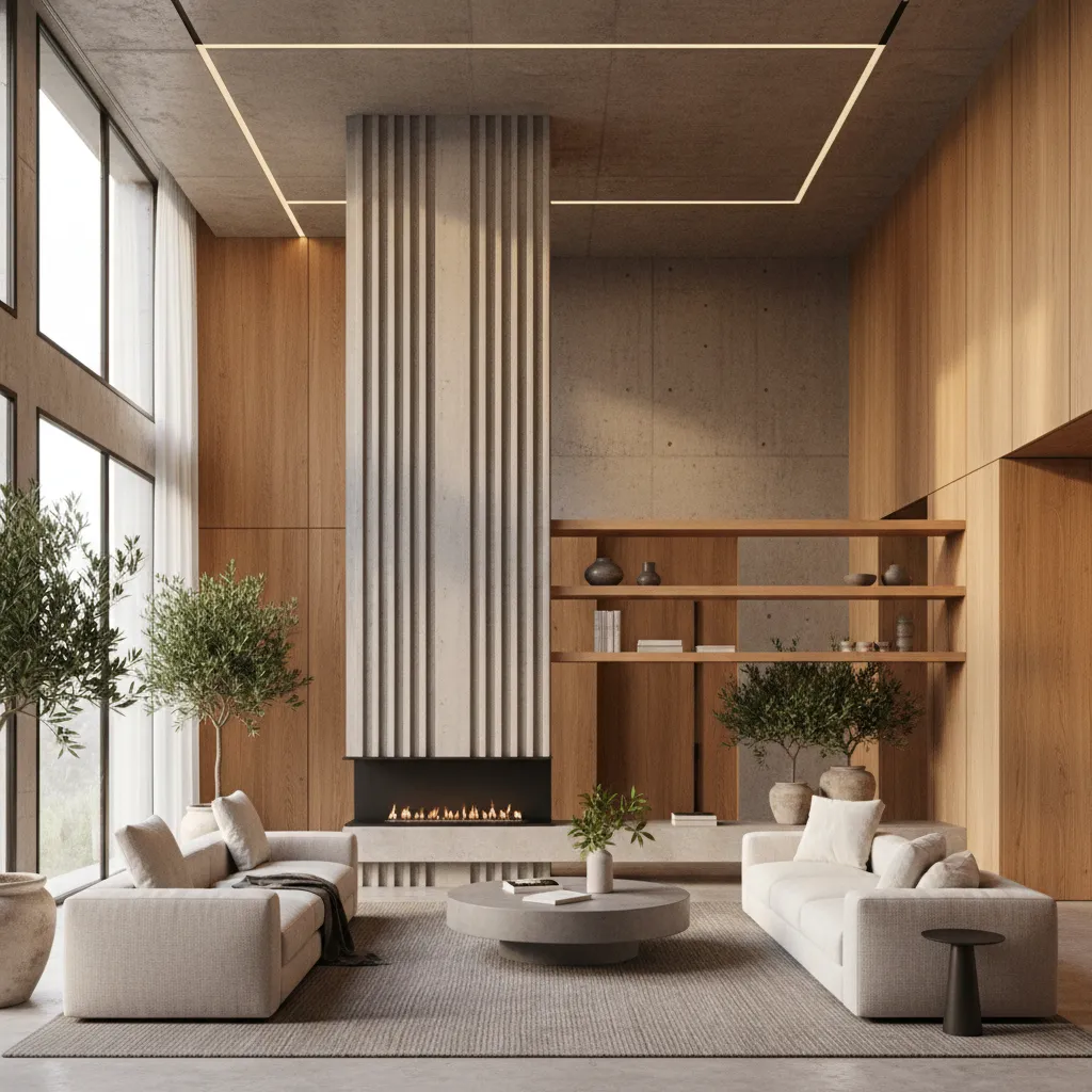 Kolom struktur dalam desain interior rumah modern