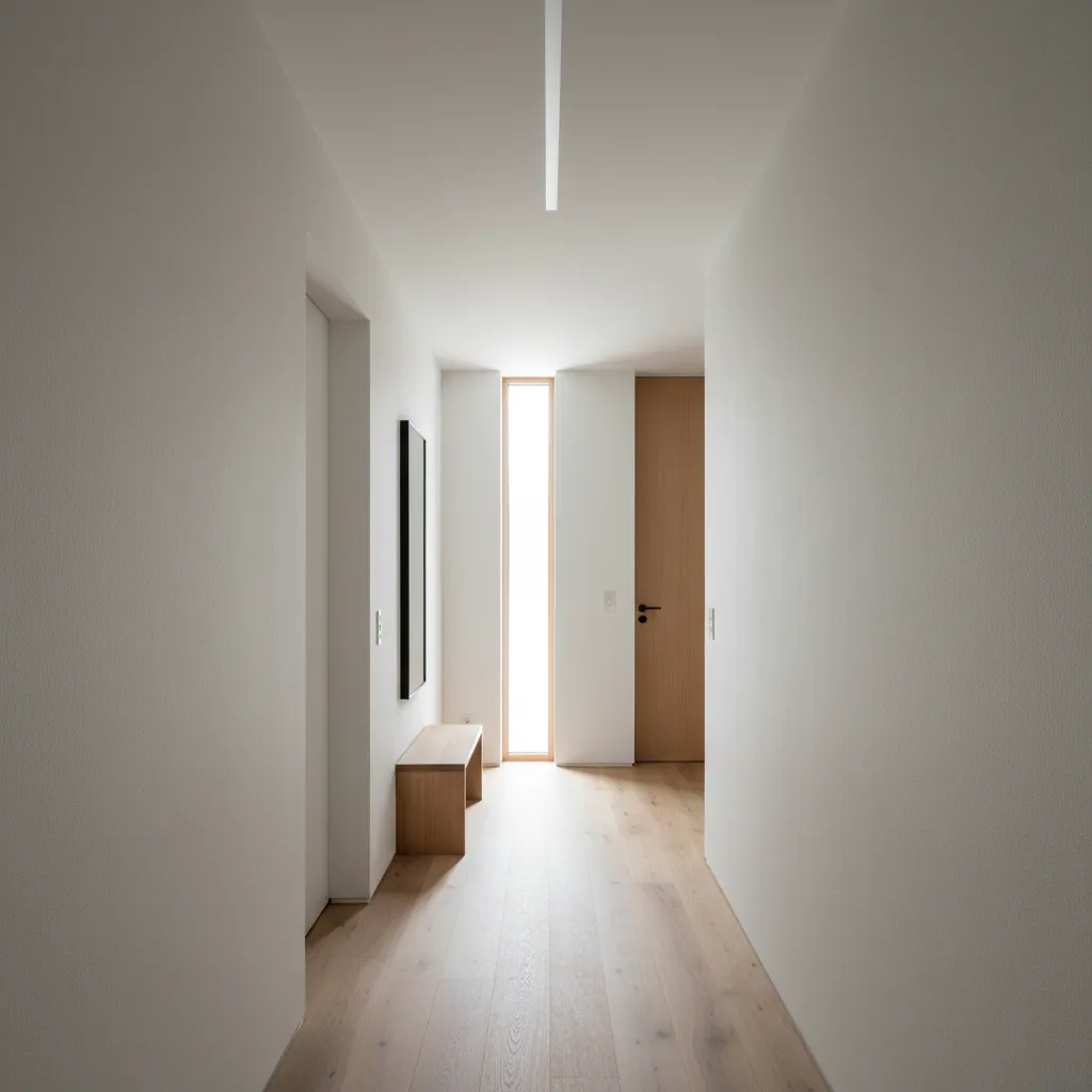 Contoh koridor sempit pada rumah kecil