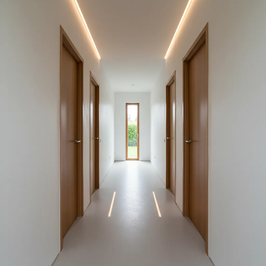 Contoh koridor rumah yang terlalu panjang
