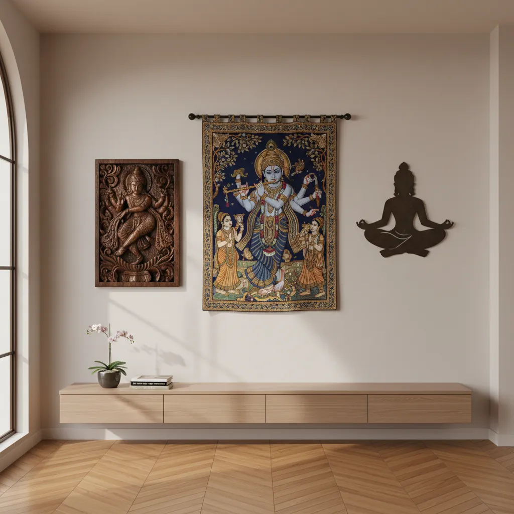 Best Materials for Krishna Wall Hanging DIY: Fabric vs Wood vs Metal