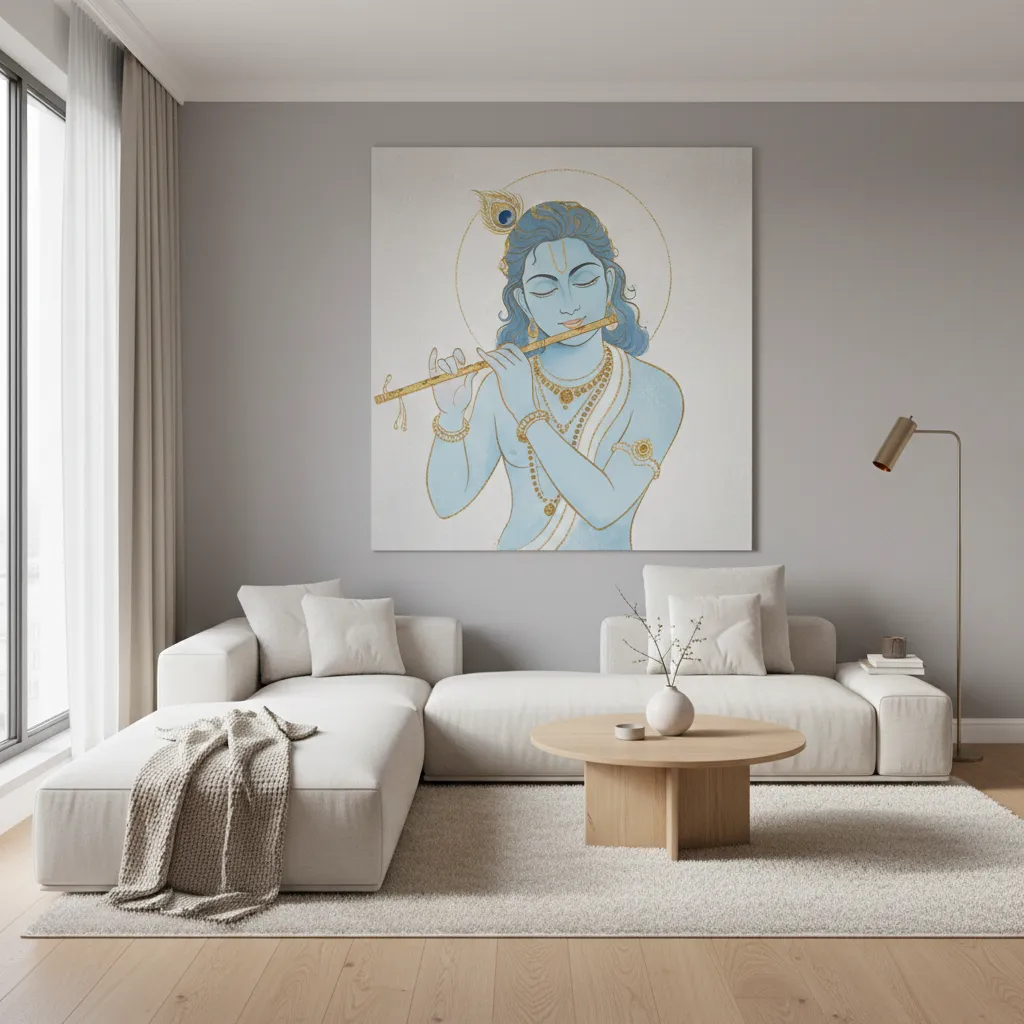 5 Krishna Wall Painting Ideas for Small Homes