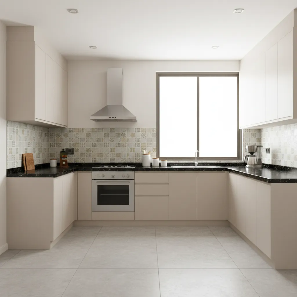 L Shape Simple Indian Kitchen Interior Design Guide