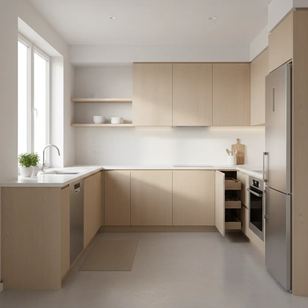 L Shape Kitchen Design for Small Spaces