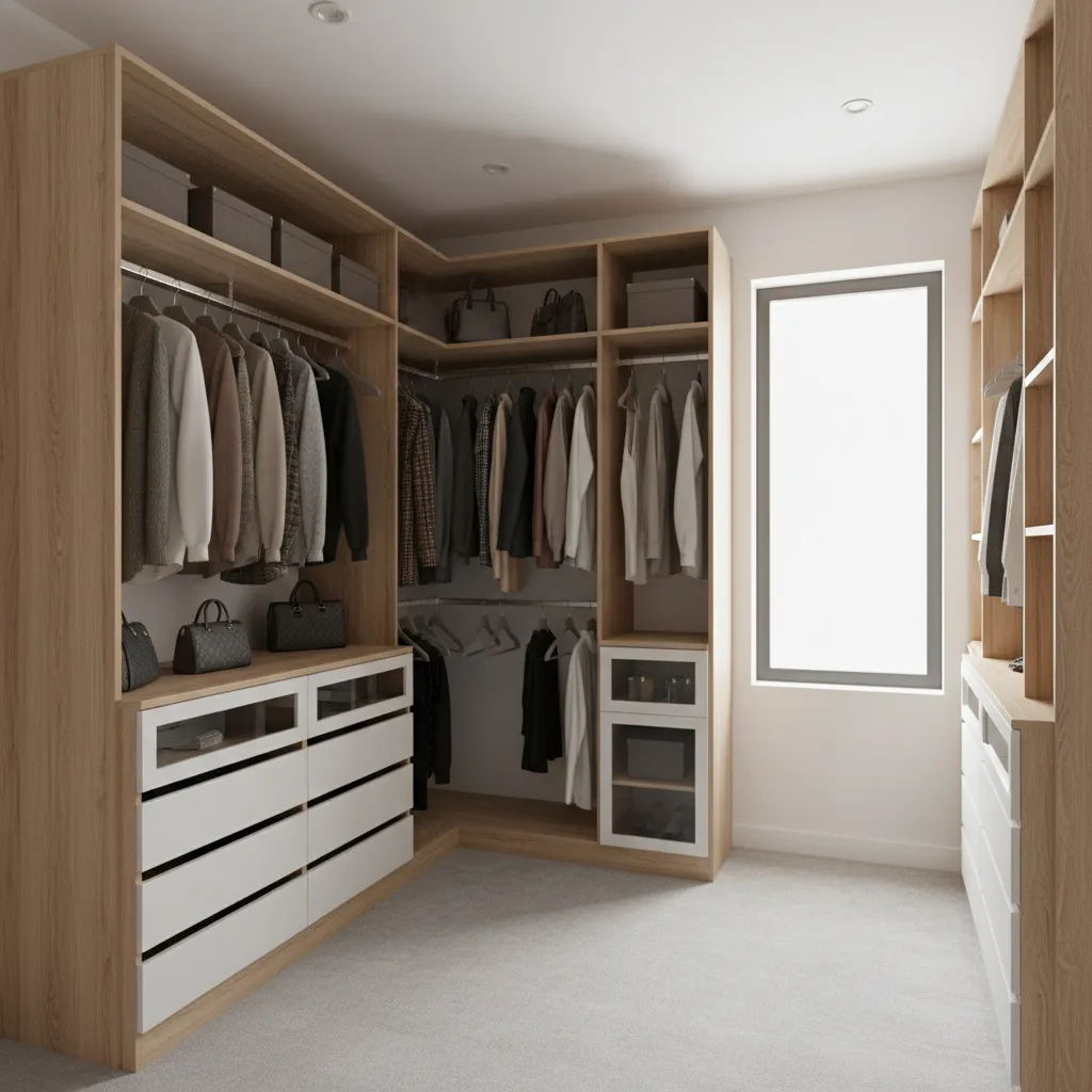 Planning Measurements for an L Shaped Closet