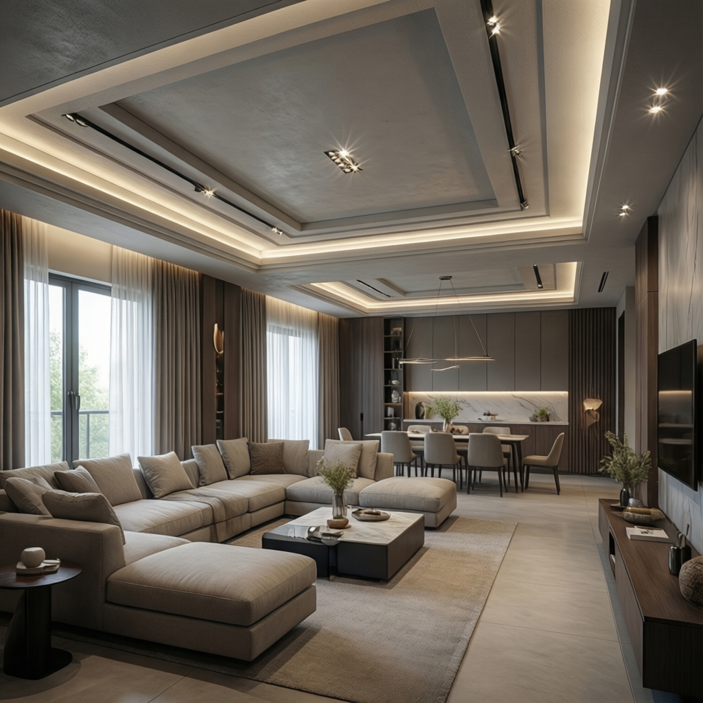 L‑Shaped Hall False Ceiling Problems? Fix Dark Corners