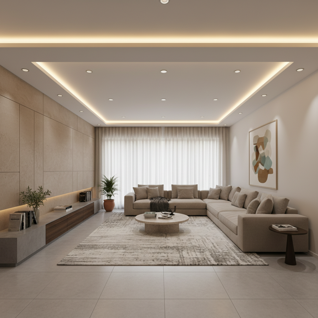 L-Shaped Hall Ceiling Lighting: Why One Side Looks Dark