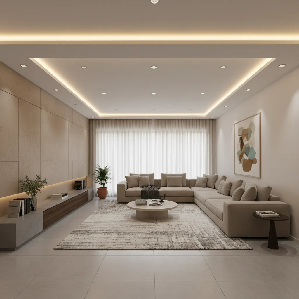 How to Optimise Lighting in an L-Shaped Hall Ceiling Design