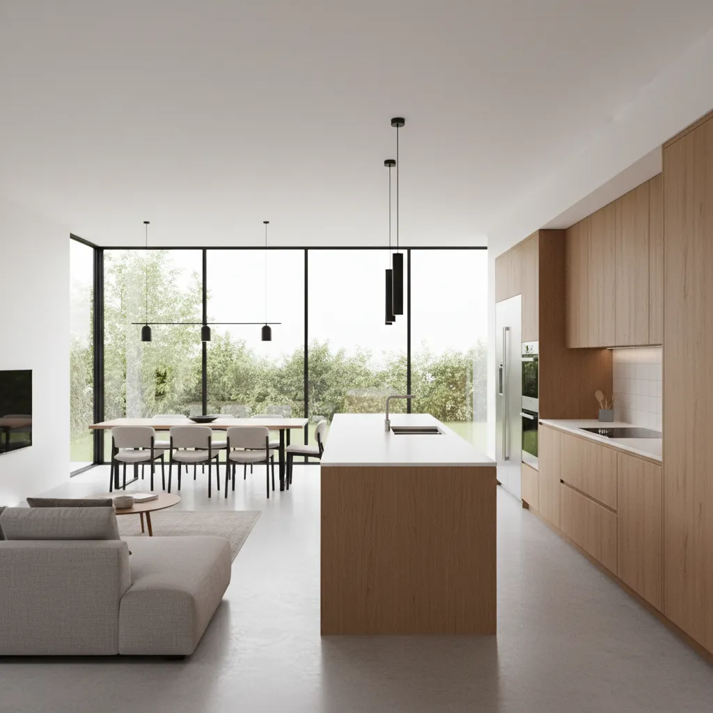 L Shaped Kitchen Layout Ideas With Island: Smart layout strategies designers use to make L-shaped kitchens with islands feel bigger, more functional, and visually balanced.