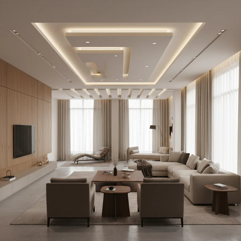 Ceiling Design for L Shaped Living Room: Smart Layout Ideas That Actually Work: How to visually connect awkward L‑shaped living rooms using ceiling design strategies designers use in real projects