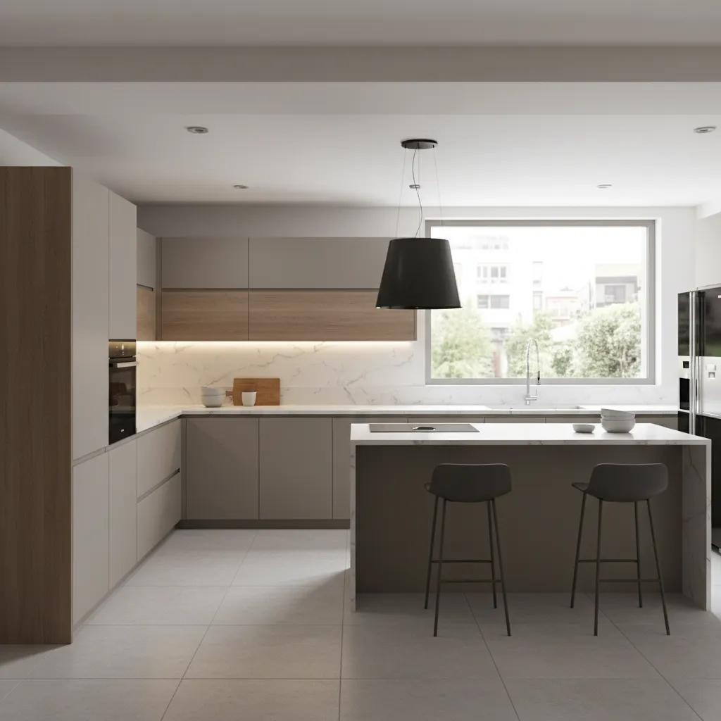 L Shaped Modular Kitchen Designs Catalogue with Price Guide