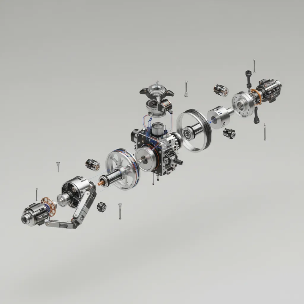 Large complex 3D model divided into multiple modular sections
