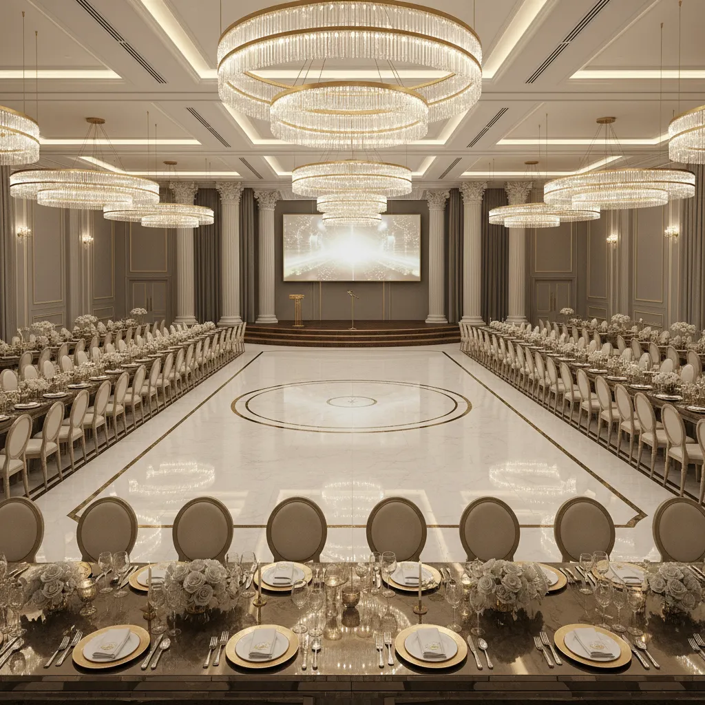 Dimensions of Medium Party Halls (100–300 Guests)