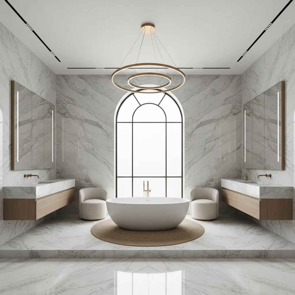 Five Large Bathroom Designs That Feel Cohesive and Luxe