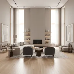 How Interior Designers Plan Large Rectangular Living Rooms