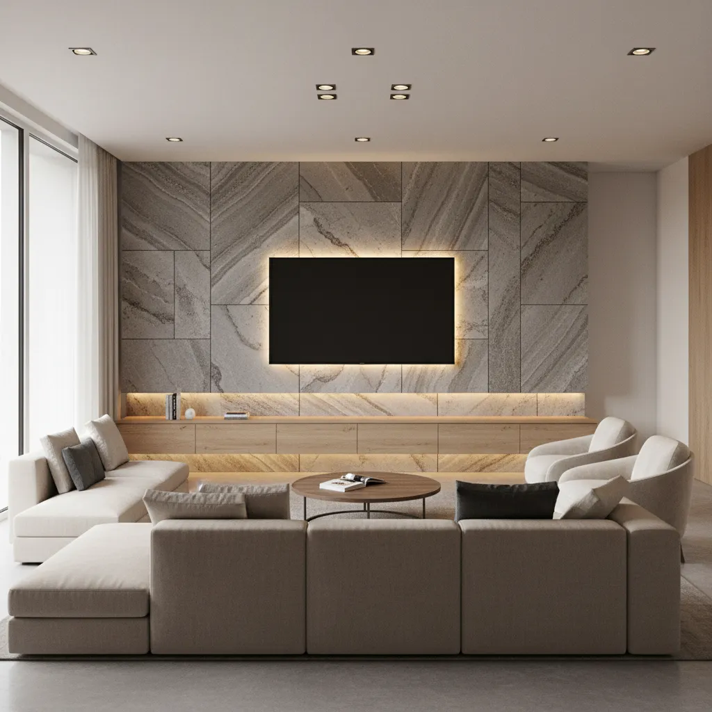 Optimize Lighting and Layout for a Large TV Feature Wall