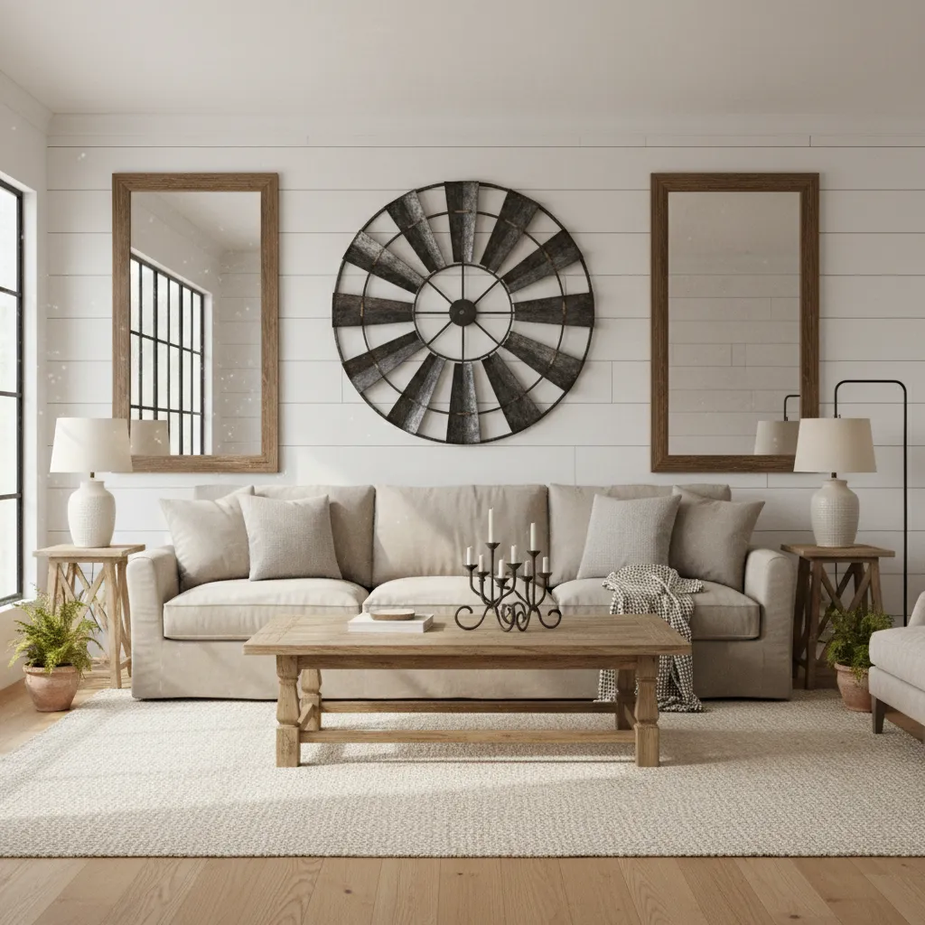 Best Wall Placement Strategies for Large Windmill Metal Decor