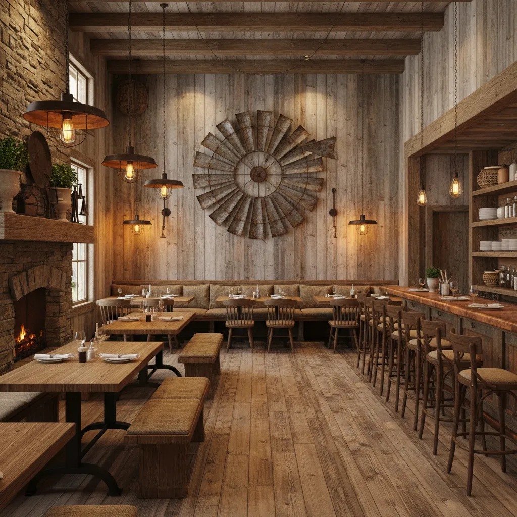 How Restaurants Cafes and Shops Use Large Windmill Wall Decor