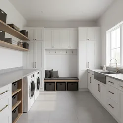 How to Optimize Workflow in a Laundry Mudroom Layout