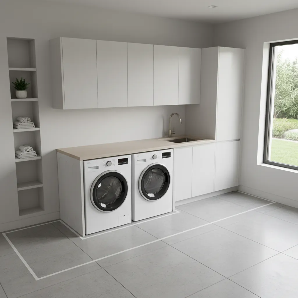 Safe Laundry Room Layout and Appliance Spacing