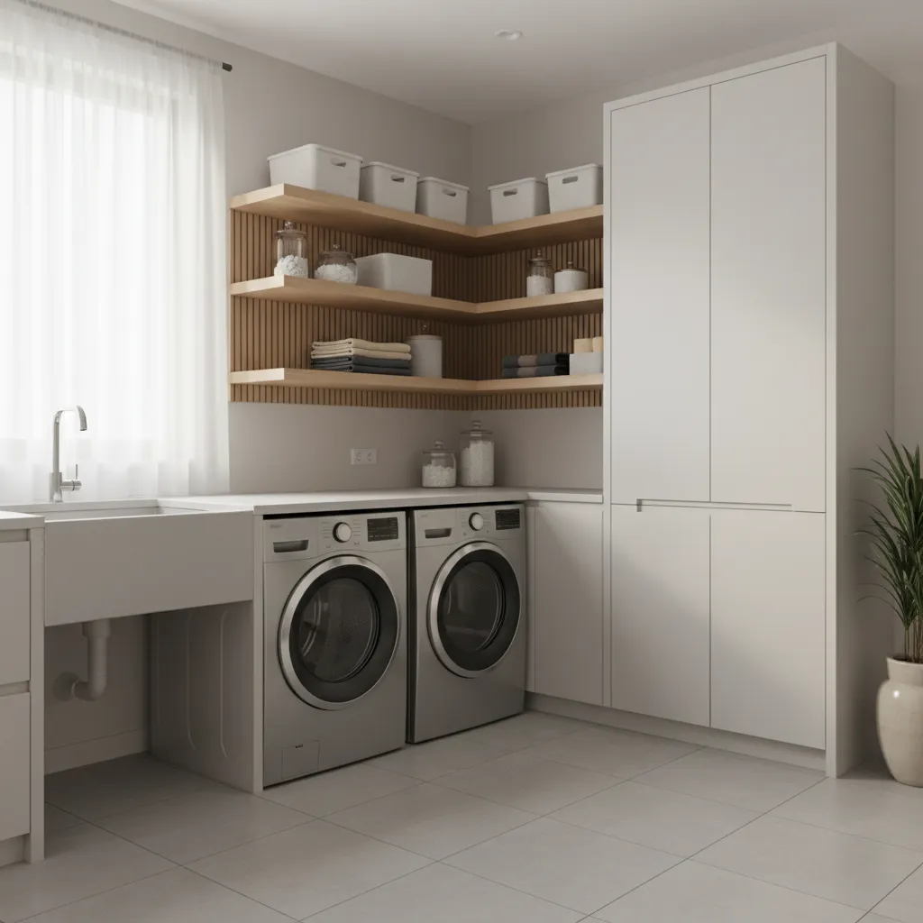 How to Prevent Moisture Damage and Mold on Laundry Room Corner Shelves