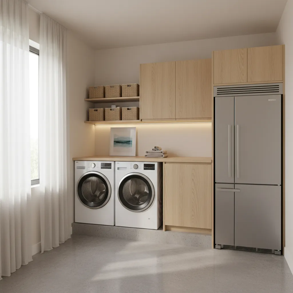 Safety and Moisture Control When Adding a Refrigerator to a Laundry Room
